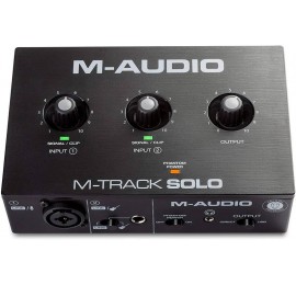 M AUDIO M Track Solo - INTERFACCIA AUDIO USB 2 CANALI CON 1 INPUT MIC/LINE/INSTRUMENT