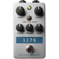 UNIVERSAL AUDIO UAFX 1176 Studio Compressor - PEDALE COMPRESSORE PER CHITARRA