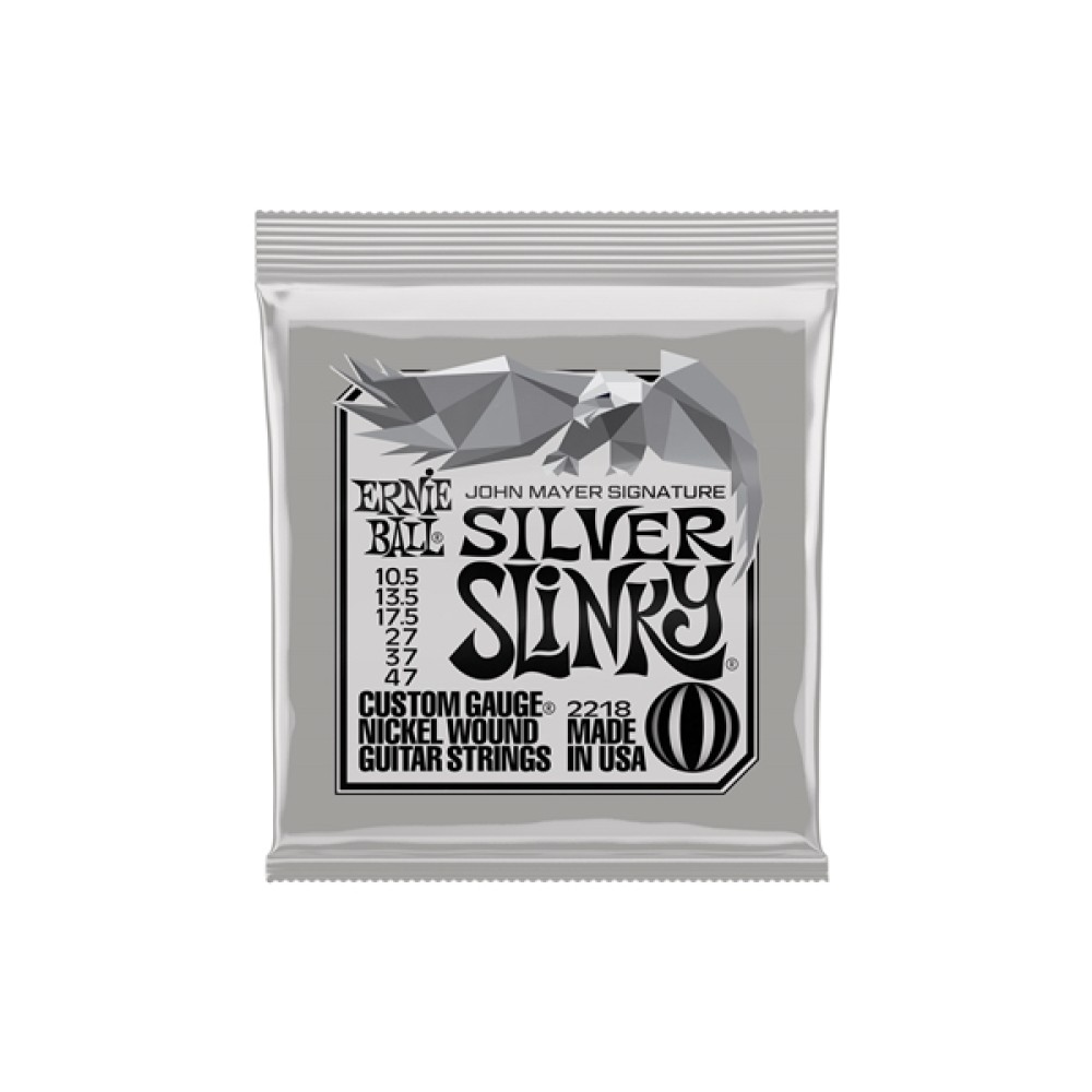 ERNIE BALL 2218 John Mayer Silver Slinky 10.5/47 - SET DI CORDE CON DIAMETRI JOHN MAYER
