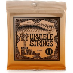 ERNIE BALL 2329 Nylon Ukulele Strings Clear - MUTA CORDE NYLON PER UKULELE CONCERTO E SOPRANO