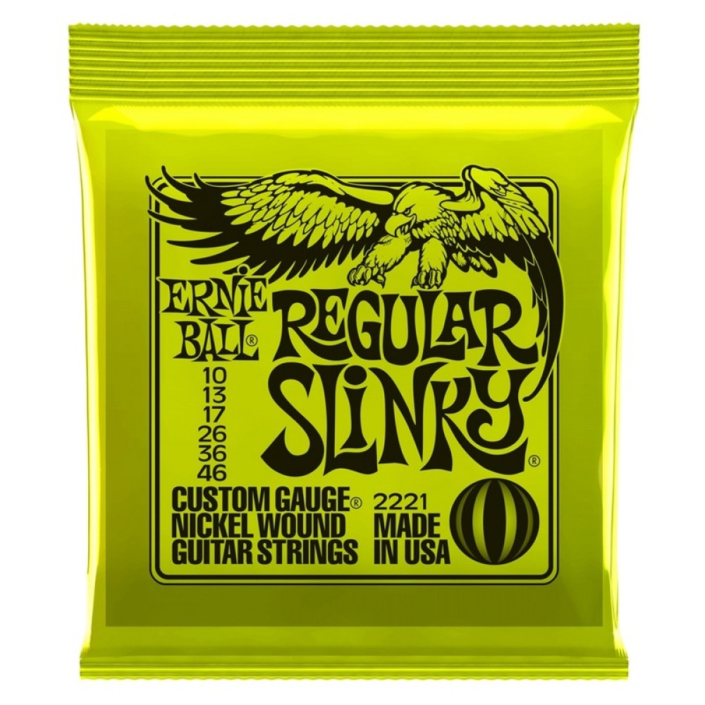 ERNIE BALL 2221 Regular Slinky - MUTA CORDE PER CHITARRA ELETTRICA NICKEL WOUND 010 - 046