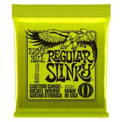 ERNIE BALL 2221 Regular Slinky - MUTA CORDE PER CHITARRA ELETTRICA NICKEL WOUND 010 - 046