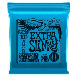 ERNIE BALL 2225 Extra Slinky - MUTA CORDE PER CHITARRA ELETTRICA NICKEL WOUND 008 - 038