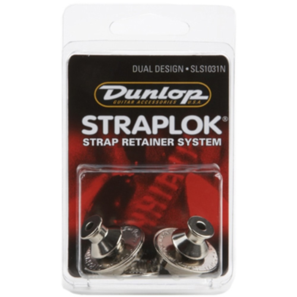 DUNLOP SLS1031N Dual Design Straplock System Nickel - SISTEMA DI AGGANCIO PER TRACOLLA IN NICKEL