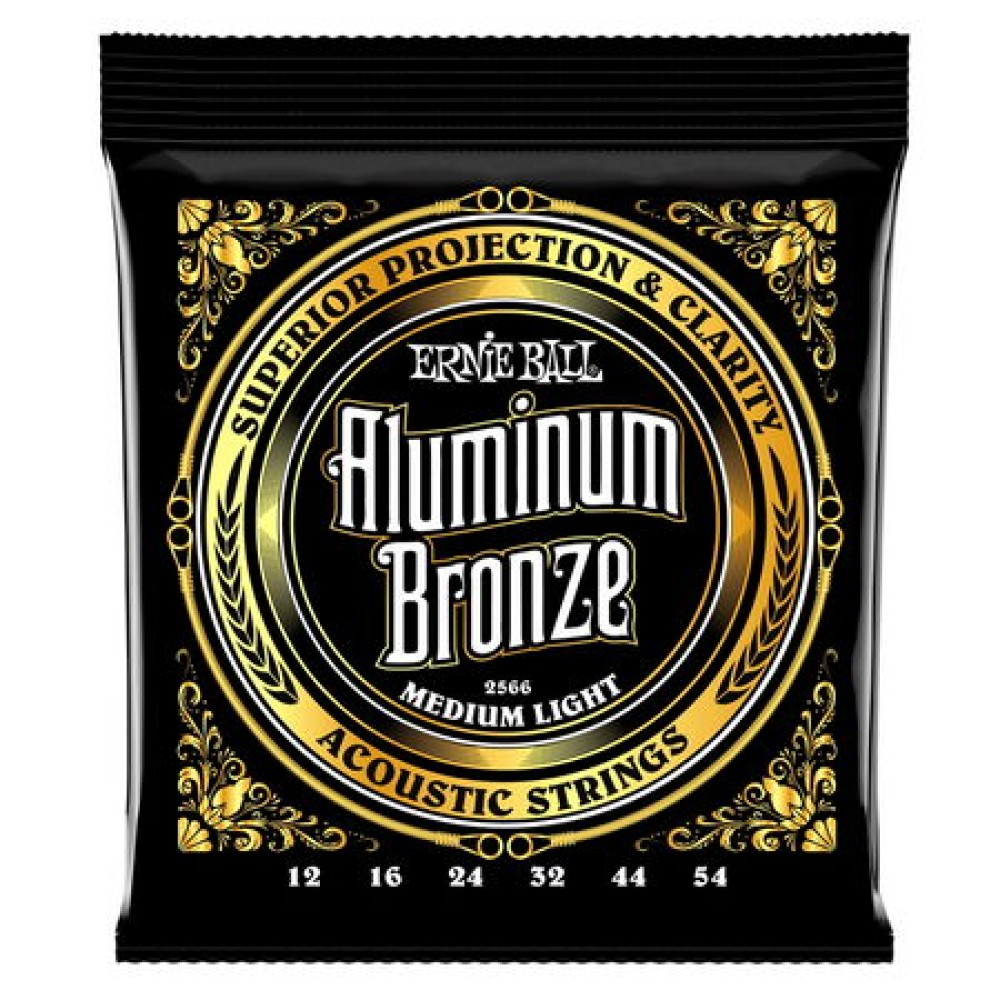 ERNIE BALL 2566 Aluminum Bronze Medium Light - MUTA CORDE PER CHITARRA ACUSTICA MEDIUM LIGHT 012/054