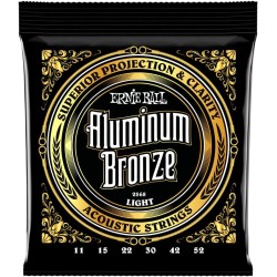 ERNIE BALL 2568 Aluminum Bronze Light - MUTA CORDE PER CHITARRA ACUSTICA LIGHT 011/052