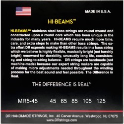 DR STRINGS MR5 45 Hi Beams - MUTA PER BASSO 5 CORDE 045/125