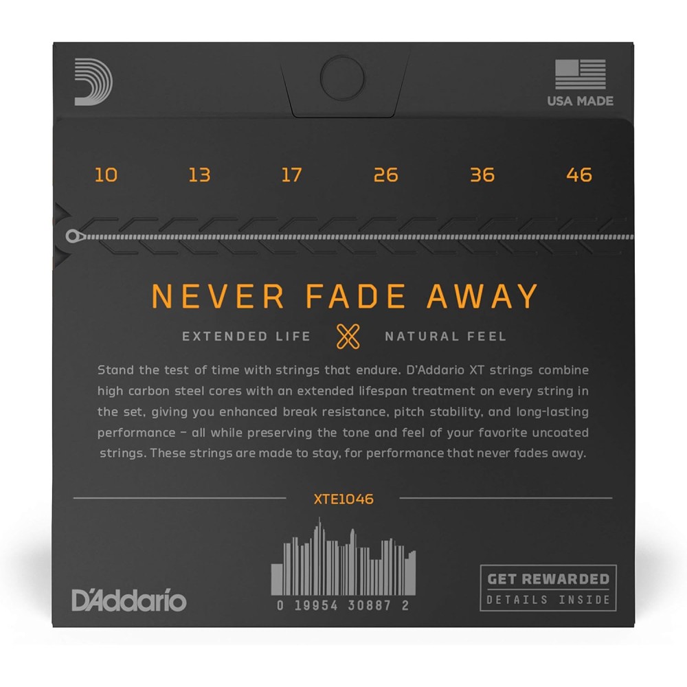 D'ADDARIO XTE1046 Regular Light - MUTA CORDE PER CHITARRA ELETTRICA NICKEL PLATED 010/046