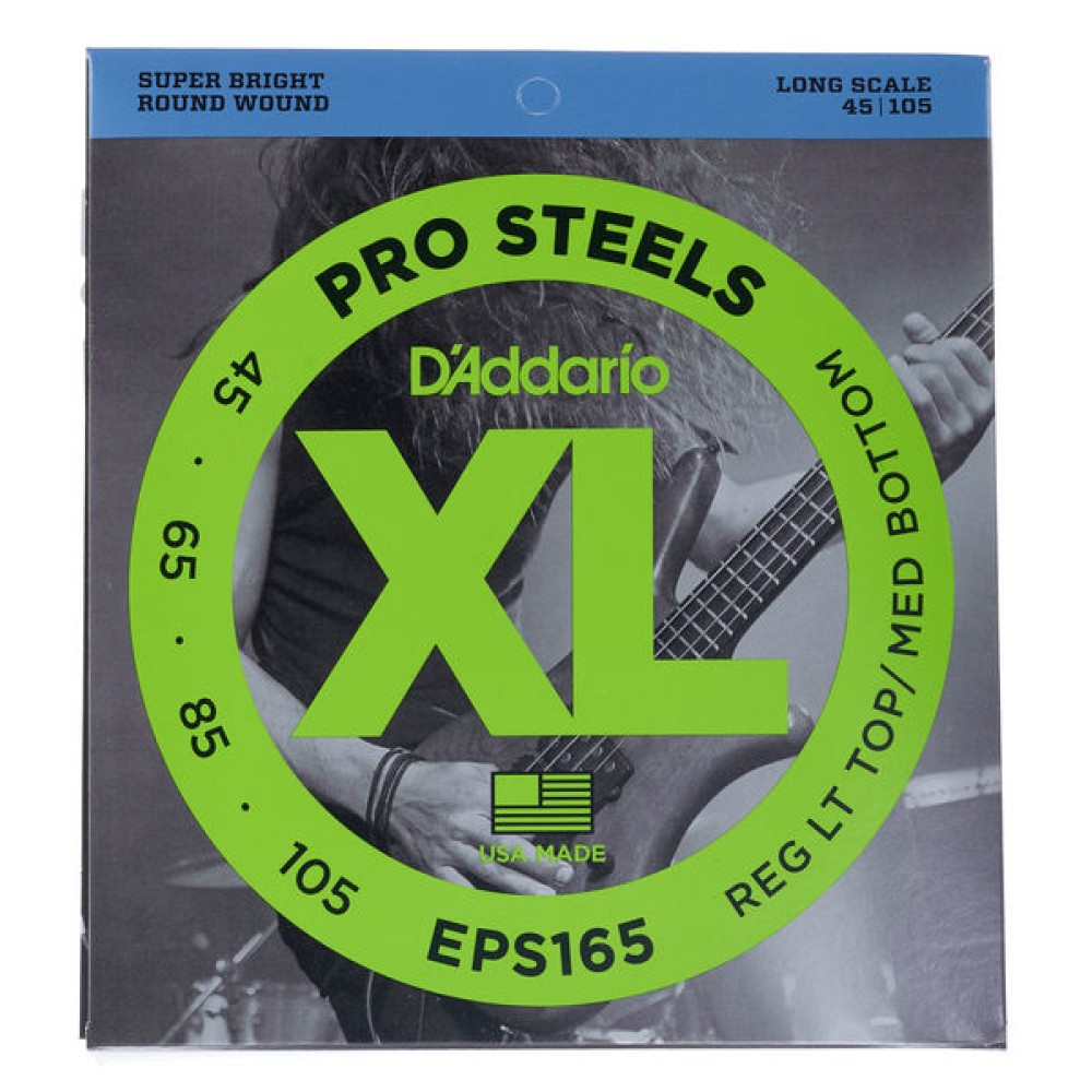 D'ADDARIO EPS165 Custom Light - MUTA PER BASSO ELETTRICO 4 CORDE CUSTOM LIGHT 045/105