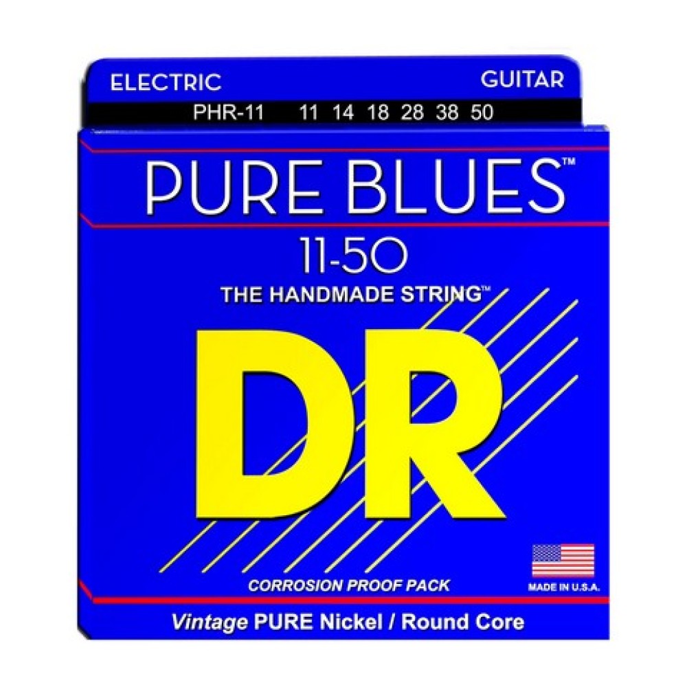 DR STRINGS PHR 11 Pure Blues Heavy - MUTA CORDE PER CHITARRA ELETTRICA NICKEL WOUND 011/050