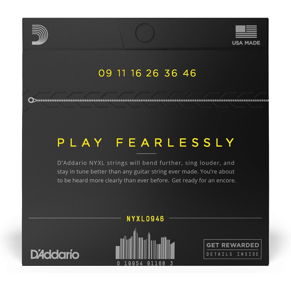 D'ADDARIO NYXL0946 - MUTA CORDE PER ELETTRICA NICKEL WOUND 009/046