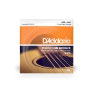 D'ADDARIO EJ15 Phosphor Bronze - MUTA CORDE CHIT.ACUSTICA PHOSP.BRONZE WOUND EXTRA LIGHT 010/047