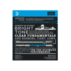 D'ADDARIO EXL220 Super Light - MUTA CORDE PER BASSO ELETTRICO A SCALA LUNGA NICKEL WOUND 040 / 095