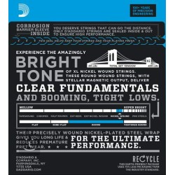 D'ADDARIO EXL170 - MUTA CORDE PER BASSO ELETTRICO A SCALA LUNGA NICKEL WOUND 045 / 100