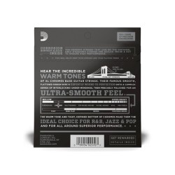 D'ADDARIO ECB81 MUTA CORDE PER BASSO FLATWOUND 045/100