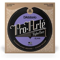 D'ADDARIO EJ44 Extra Hard Tension - MUTA CORDE IN NYLON PER CHITARRA CLASSICA SILVER WOUND 029/045