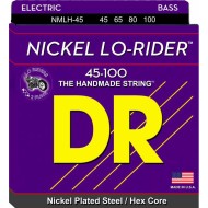 DR STRINGS NMLH 45 Nickel Lo Rider - MUTA CORDE PER BASSO NICKEL PLATED MEDIUM LIGHT 045/100