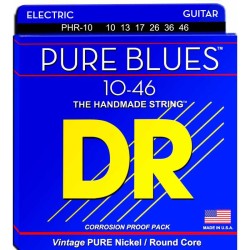 DR STRINGS PHR 10 Pure Blues Medium  - CORDIERA PER CHITARRA ELETTRICA NICKEL WOUND 010 / 046