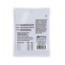 MARTIN MA535T Authentic Lifespan 2.0 Custom Light Phosphor Bronze - MUTA CORDE PER CHITARRA ACUSTICA CUSTOM LIGHT 011/052