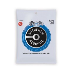 MARTIN MA140 Authentic SP 80/20 Bronze Light - MUTA CORDE PER CHITARRA ACUSTICA LIGHT 012/054
