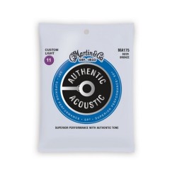MARTIN MA175 Authentic SP 80/20 Bronze Custom Light - MUTA CORDE PER CHITARRA ACUSTICA CUSTOM LIGHT 011/052