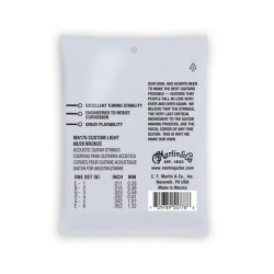 MARTIN MA175 Authentic SP 80/20 Bronze Custom Light - MUTA CORDE PER CHITARRA ACUSTICA CUSTOM LIGHT 011/052