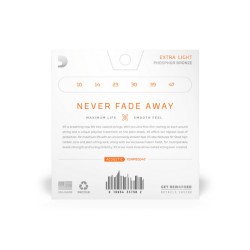 D'ADDARIO XSAPB1047 Extra Light - Muta Corde in fosforo-bronzo, scalatura extra leggera 010-047