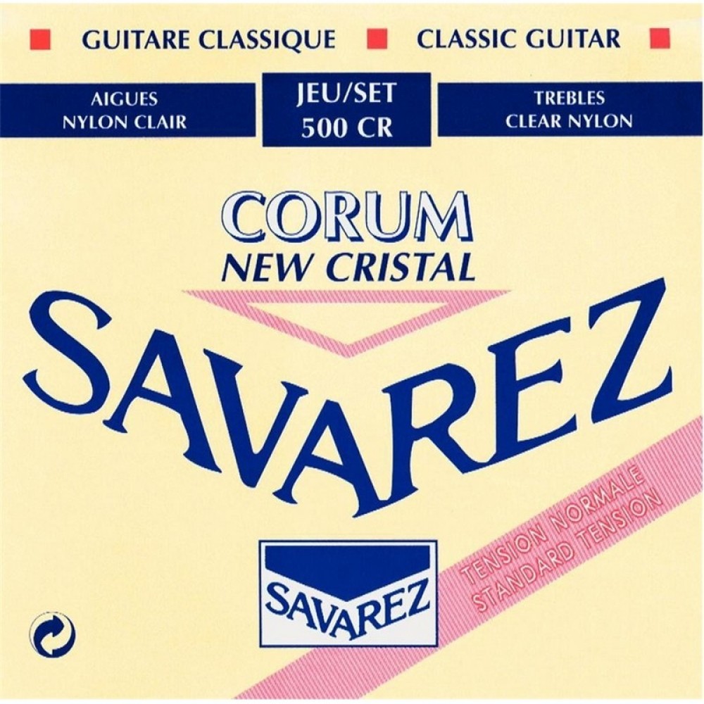SAVAREZ 500CR NEW CRISTAL - MUTA CORDE IN NYLON PER CLASSICA TENSIONE NORMALE