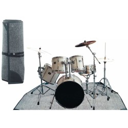 ROCKBAG RB22201B Drum Floor Carpet 200x140cm - TAPPETO ANTISCIVOLO PER BATTERIA GRIGIO