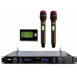 AUDIODESIGN PMU D22 - SISTEMA WIRELESS A RACK CON 2 RADIOMICROFONI PROFESSIONALI