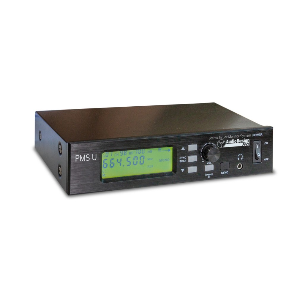 AUDIODESIGN PMS U IEM - Sistema In Ear Monitor Stereo Wireless UHF
