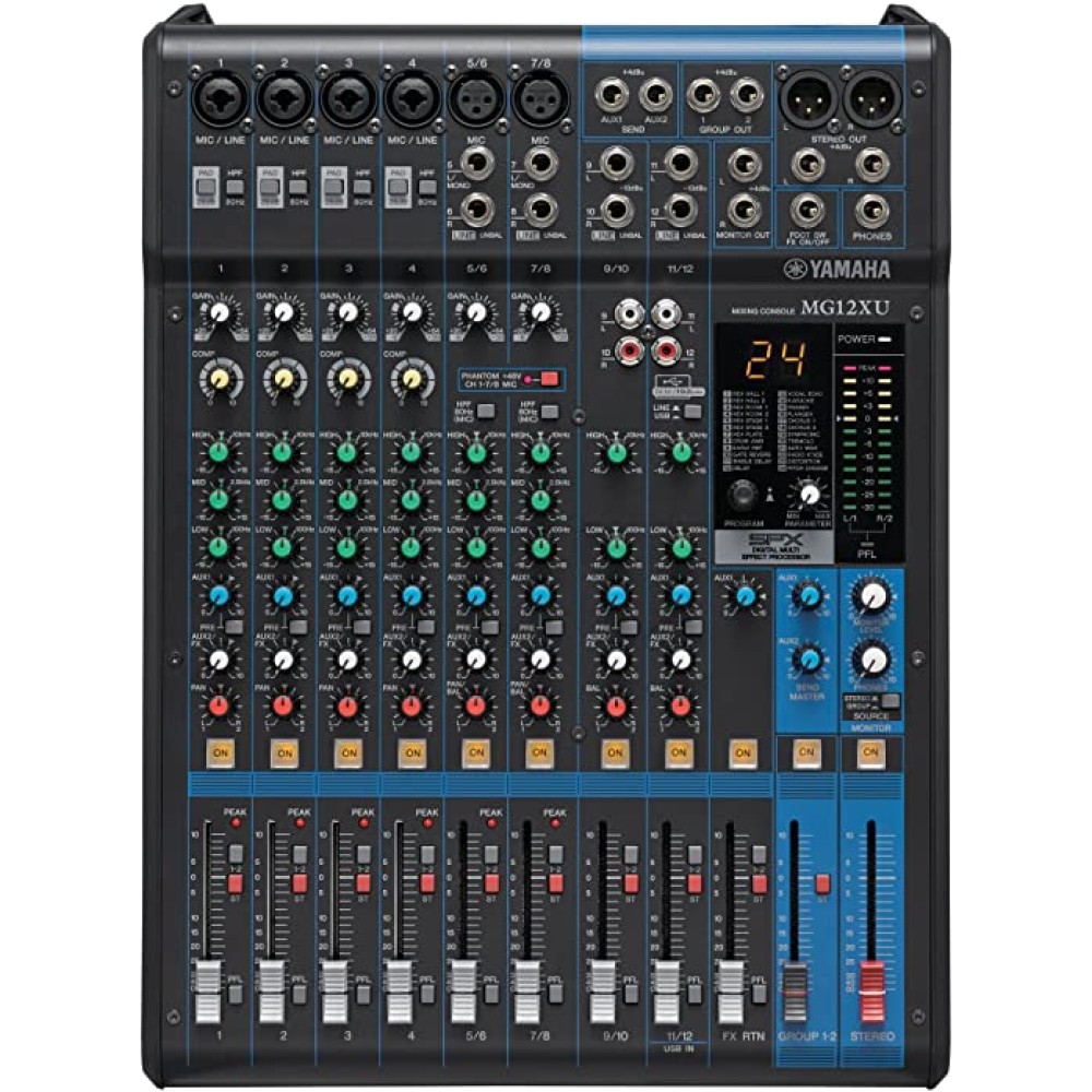 YAMAHA MG12XU - Mixer Analogico 12 Canali con Effetti