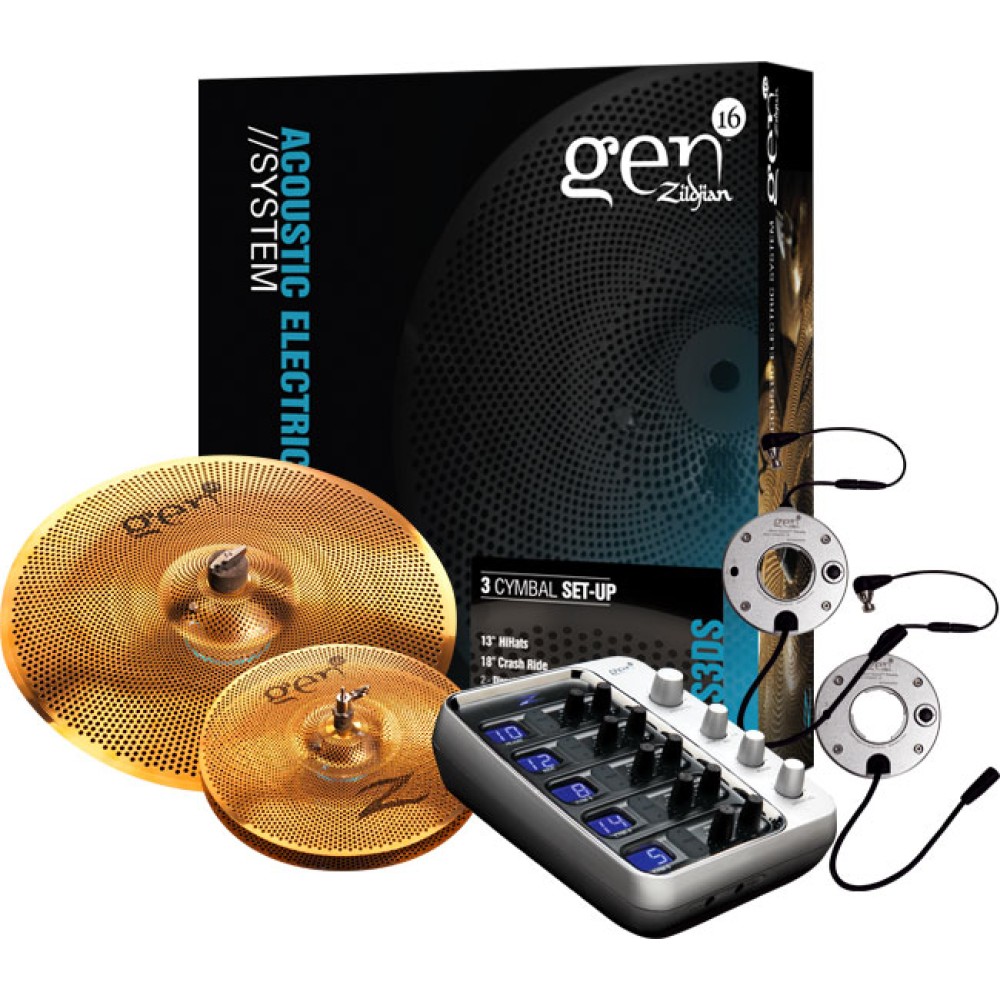 ZILDJIAN AE 38 - DIRECT SOURCE - 3 PIATTI AE BUFFED BRONZE: RIDE 18" + HI-HAT 13"